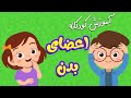 آموزش کودکانه اعضای بدن به فارسی Body Parts For Kids In Persian Farsi 