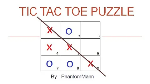 Interview puzzles with answers|Tic Tac Toe puzzle