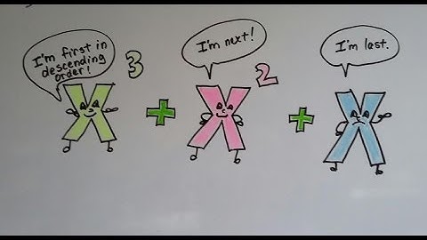 Algebra I #5.6a, Polynomials - exponents in Ascending or Descending order