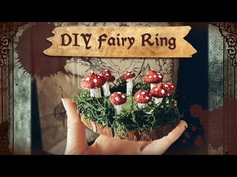 An acorn cap fairy ring!! 🍄 Craft With Me 🍄‍🟫 DIY Fairycore Cottagecore