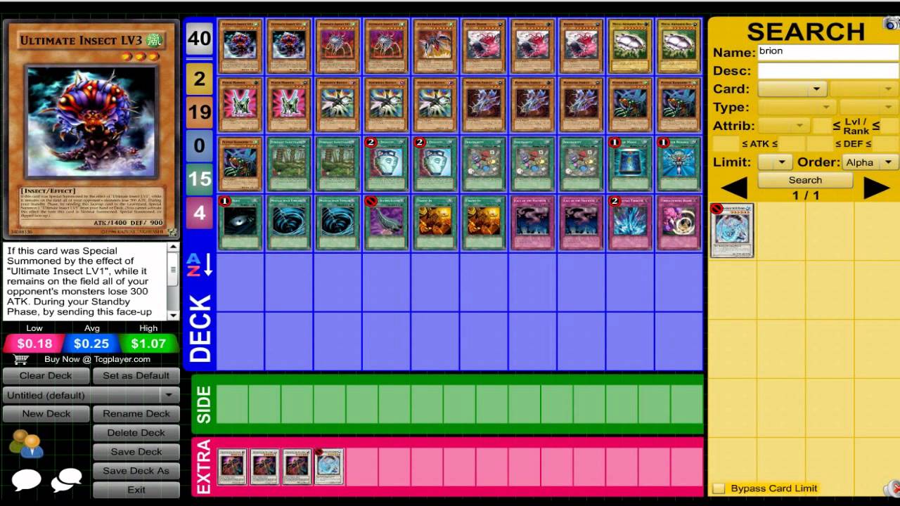 Insect Deck (Yugioh) YouTube