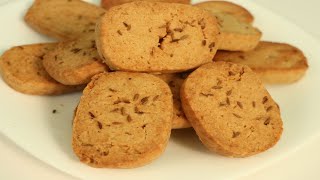 Egg less Jeera Cookies | Jeera Biscuits without Oven | চুলায় ও ওভেনে তৈরী আটার জিরা বিস্কুট