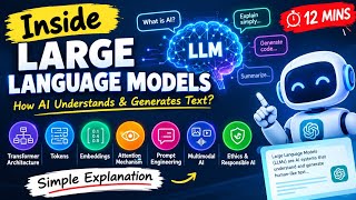 Full Inside Large Language Models (LLMs) 🤖 | How AI Understands & Generates Text | 12-Minute Explanation Update