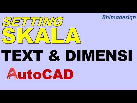 Video: Bagaimanakah anda menskalakan teks ke dimensi dalam AutoCAD?