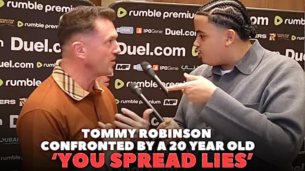20-Year-Old Confronts Tommy Robinson on Islam and Misinformation