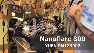 Time Lapse: How to String a Yonex Nanoflare 800 Badminton Racquet