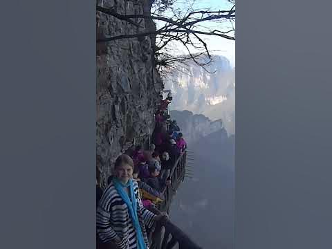 гора тяньмэнь, Китай, Чжанцзяцзе - YouTube