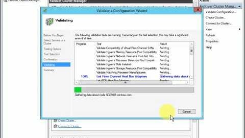 Windows Failover Cluster Validation