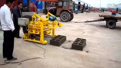 QT40-3A egg layer mobile brick making machine