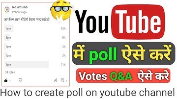 youtube me poll kaise kare 2021| How to create poll on youtube channel in hindi | Poll On YouTube