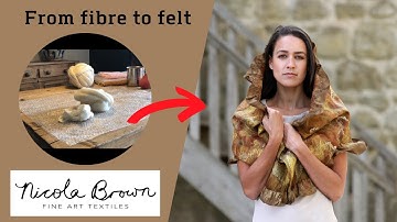 Step by step wet felting tutorial for beginners