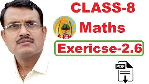 Class 8 maths Chapter 2 | Linear Equation In One Variable | Exercise 2.6