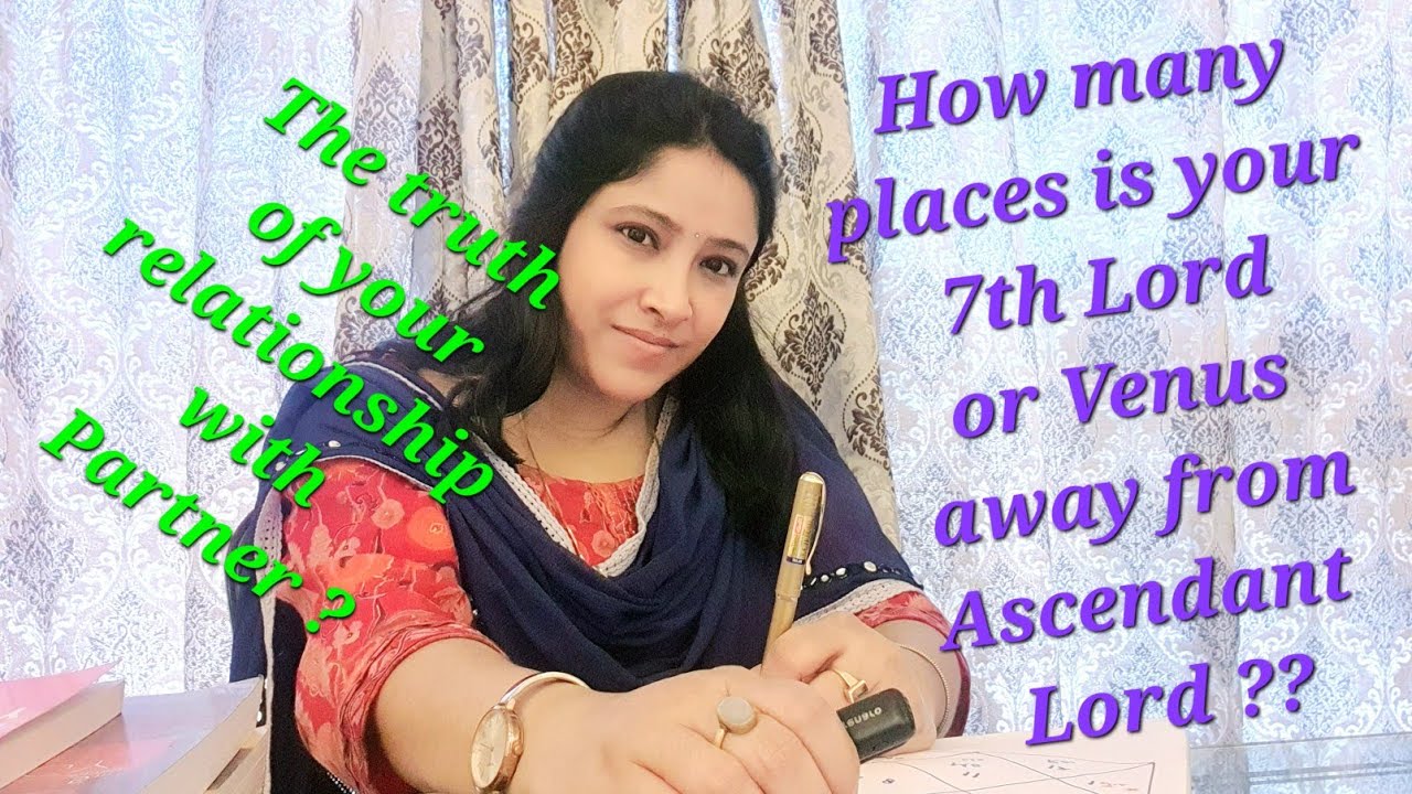 🤔The true colour of yr relationship with Partner? How far is your 7th Lord or Venus from Lagna Lord?