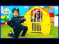 Ryan Pretend Play Police Officer helps find RC Toy Cars!!!!