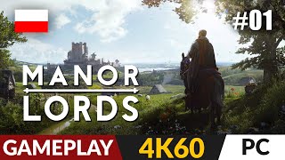 Manor Lords PL 🌱 #1 - odc.1 🔨 Miasto godne średniowiecza | Gameplay po polsku 4K