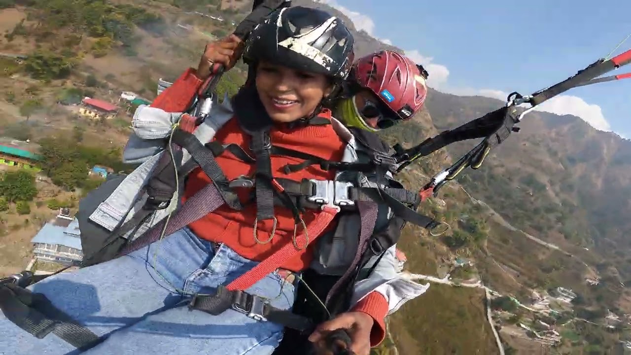 24 February 2026 My first time pairaglading im so so happy 💕🙂😅