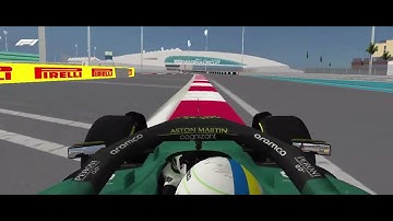 F1 Challenge VB | 2022 Abu Dhabi Grand Prix | Sebastian Vettel | Aston Martin AMR22 | Hot Lap
