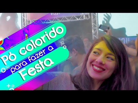 Pó colorido para fazer a festa! :D