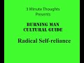 Burning Man Cultural Guide : Radical Self Reliance