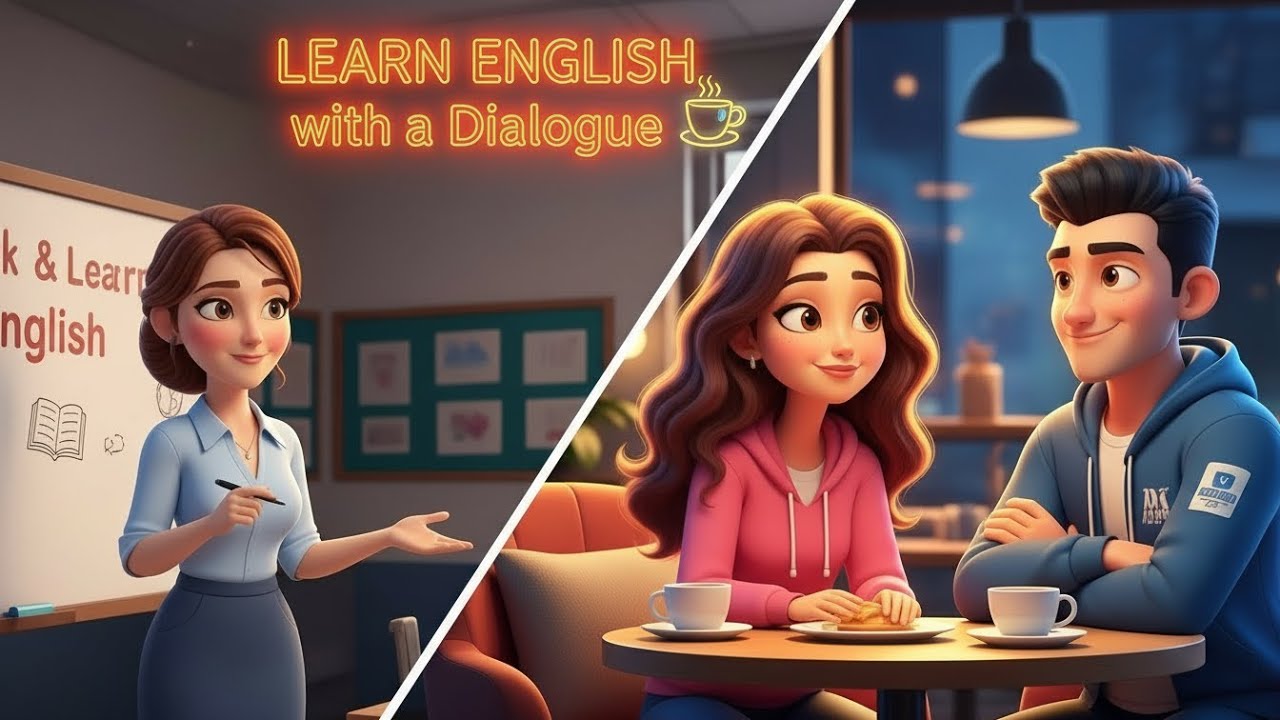 Aprende Inglés con un Diálogo en una Cafetería ☕ | English Café Dialogue