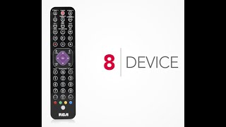 RCA RCRTBL08BE Thin Remote