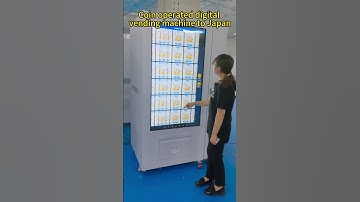 Coin operated touch screen digital vending machine to Japan