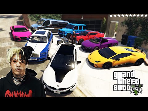 GTA 5 Stealing XXXTentacion's Luxury Cars With Franklin | (Real Life Cars #61)