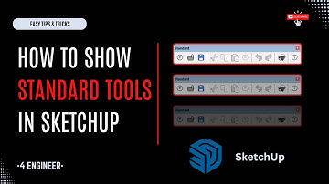 How to Show Standard Tools in SketchUp | Beginner Tutorial