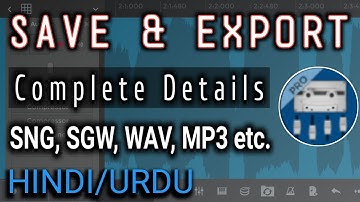 How to save/export audio in nTrack 9 Pro