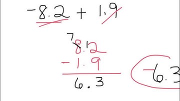 adding & subtracting decimals (with negatives)