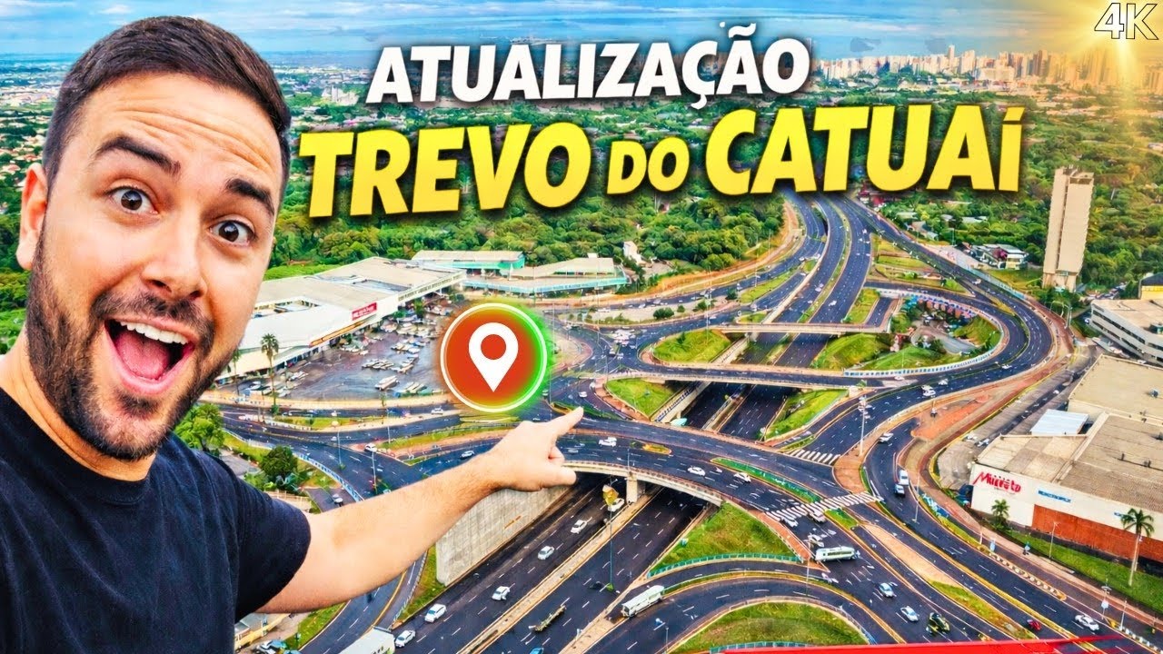MARINGÁ EM OBRAS - TREVO E PISTA REBAIXADA - ATUALIZAÇÃO 