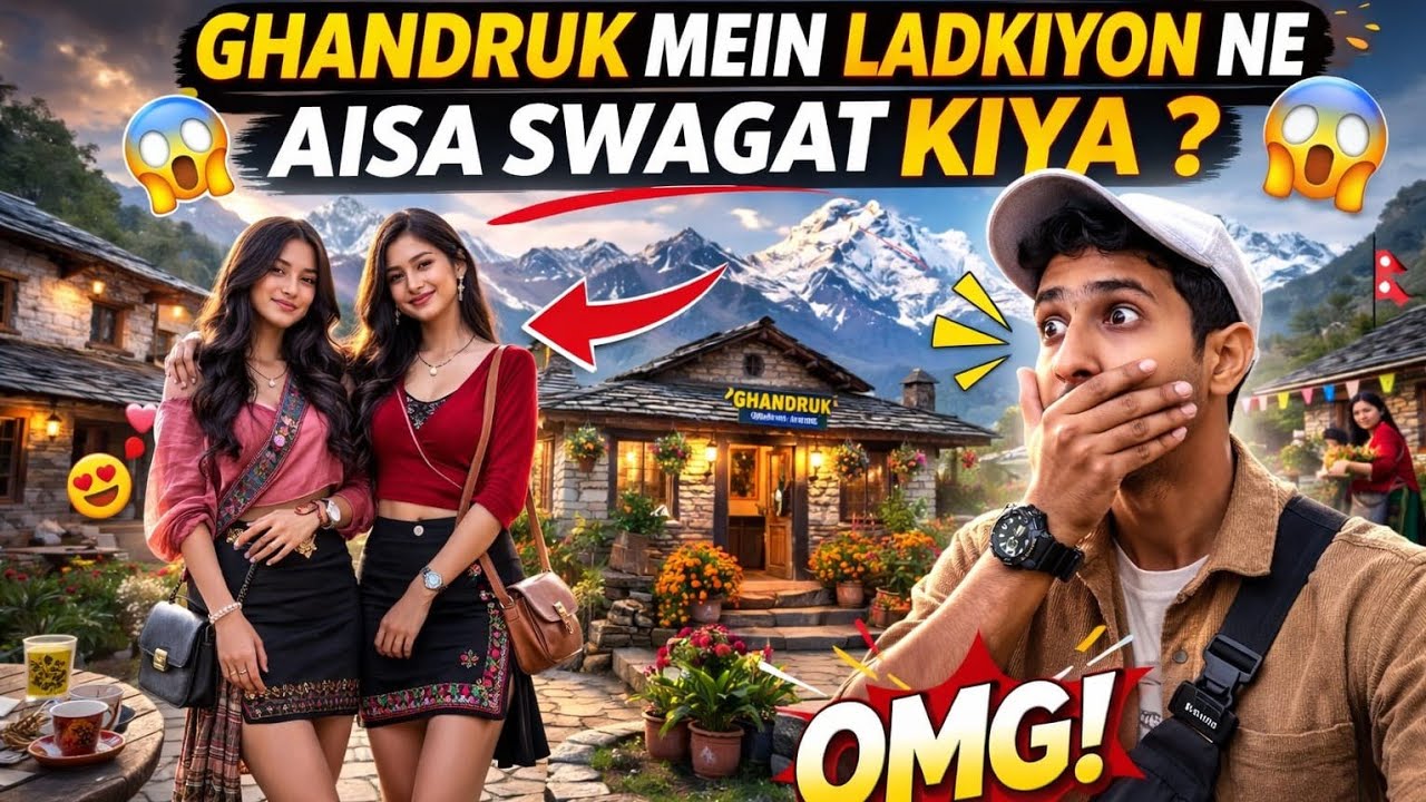 Most Beautiful Village In Nepal 🇳🇵 | Ghandurk Village tour | Pokhara to ghandurk by car | hidden gem