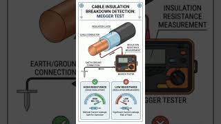 cable insulation check karne ka tarika cable insulation testing using megger #cabletesting