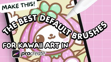 The Best Defaults for Kawaii Art in Procreate | Tutorial for Beginners