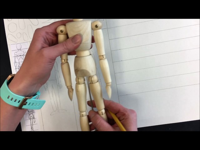 How to draw with wooden mannequin models 