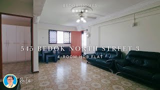 Singapore HDB | 545 Bedok North Street 3 - 4-room Corner 93sqm Hdb Flat | SOLD by @bedokhomes