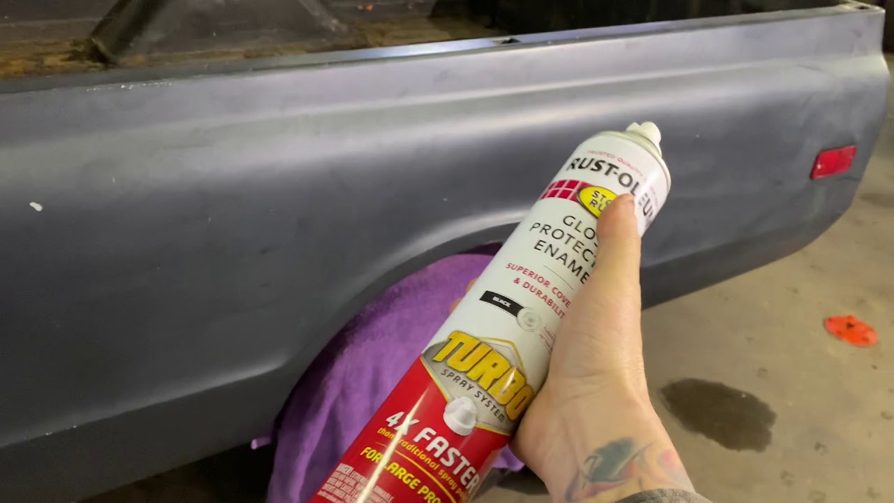 PAINTING MY LOWRIDER WITH TURBO SPRAY PAINT CANS! HOW TO SPRAY PAINT YOUR  CAR RUSTOLEUM TURBOCAN 