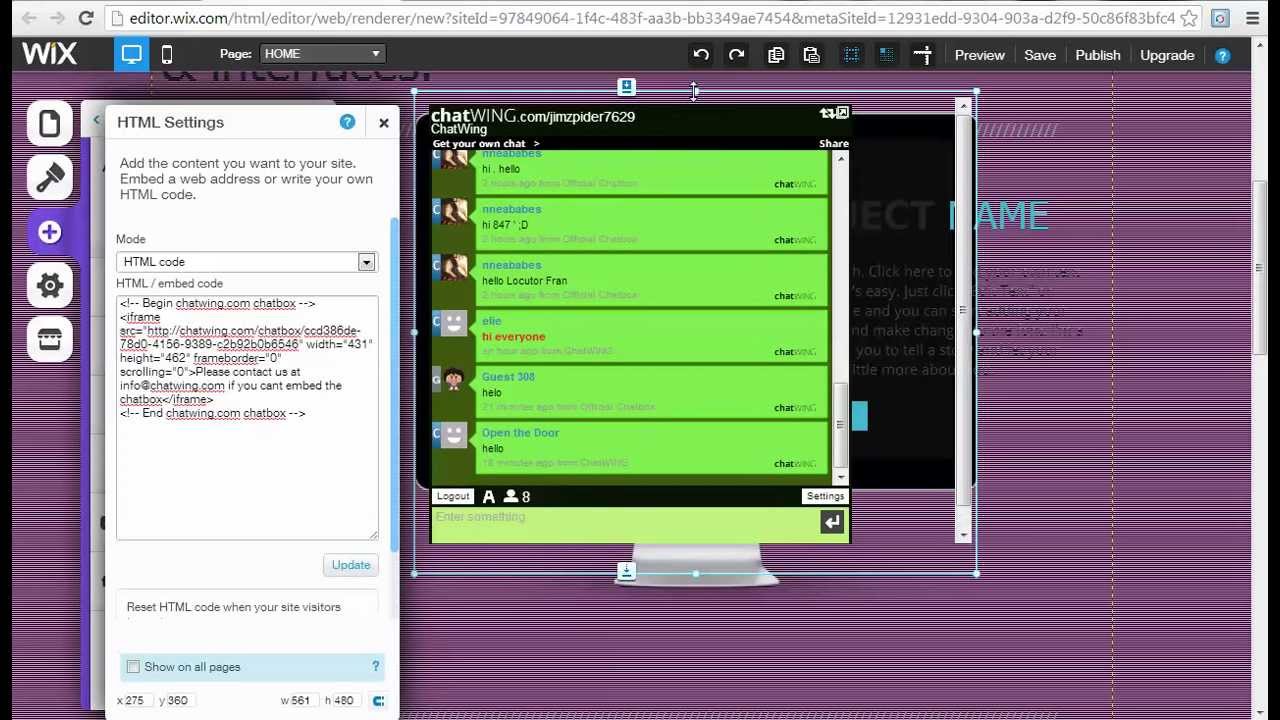 How To Add A Live Chat Room To Your Wix Site YouTube