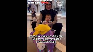 Asyik Reza Artamevia Jalan2 Ke Mall Sama Cucu Arash Naik Permainan Odong2