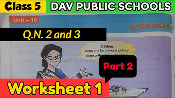 DAV class 5 maths unit 10 worksheet 1 part 2