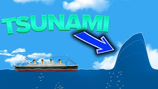 czy 2 statki wytrzymały TSUNAMI? | Floating Sandbox