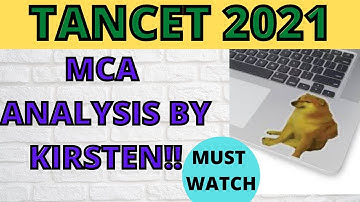 TANCET 2021 MBA MCA FAQs