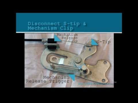 How To Install Repair or Replace a D-Pull, D-Ring, and Flapper Style Recliner Handle and Cable