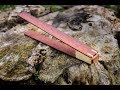 Making mahogany and white pine toaster tongs Making mahogany and white pine toaster tongs
