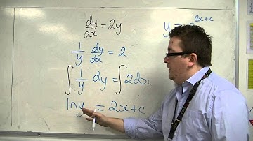 AQA Core 4 5.02a Separating the Variables to find a General Solution
