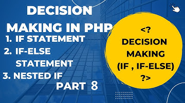 If Else Statement in PHP | PHP Conditional Statement | PHP Decision Making | if statement-hindi