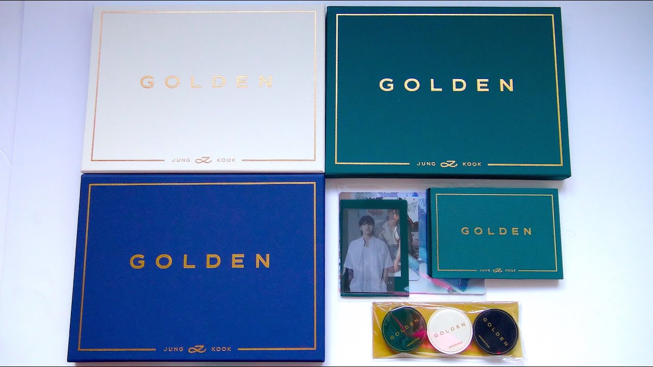 ASMR] Unboxing BTS 방탄소년단 Jung Kook Solo Album Golden (All Editions) 