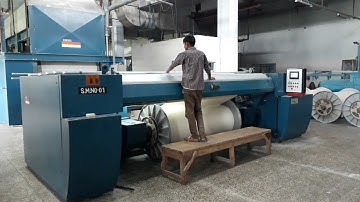 How size a yarn on sizing machine ?