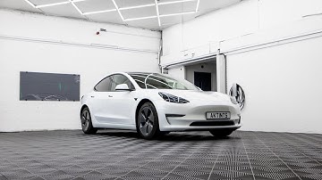 How we tint rear windows on a Tesla Model 3