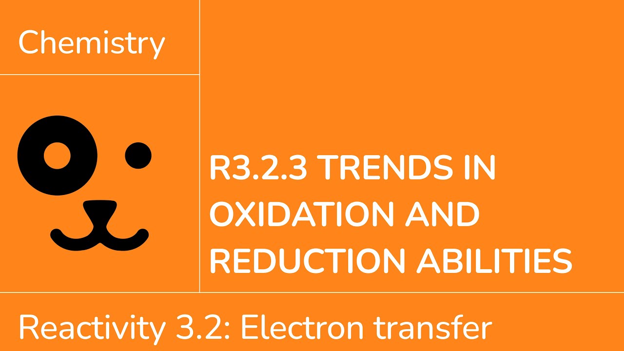 Reactivity 3.2.3 Trends in Oxidation and Reduction [IB Chemistry SL/HL]